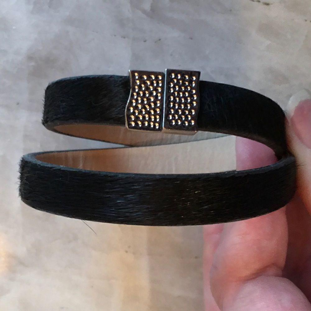 RUSTIC CUFF Calf Hair Double Wrap!